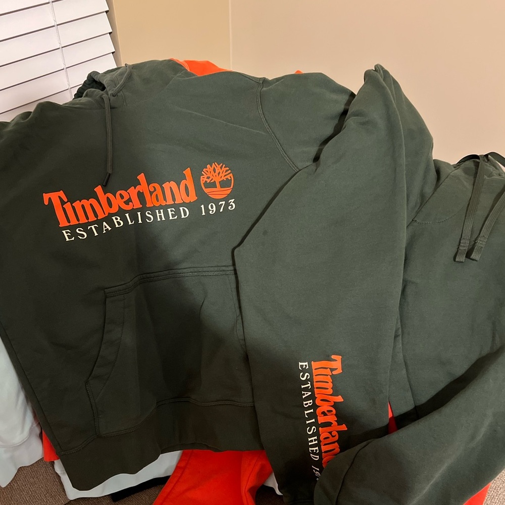 Timberland Sweatpants and Hoodie Set